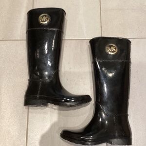 Michael Kors Stockard Tall Rain Boots - Size 8